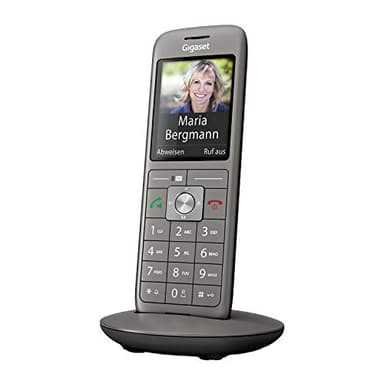Gigaset CL660HX - Ricevitore DECT con base di ricarica - Telefono cordless di alta qualità per router e base DECT - Compatibile con Fritzbox - qualità audio brillante, antracite metallizzato