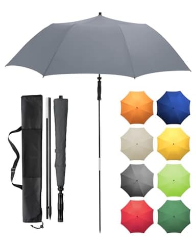 FARE Ombrellone da viaggio Travelmate Camper protezione UV 50+ per valigie campeggio viaggio balcone spiaggia giardino, grigio., Piccolo, Ideale per i viaggi