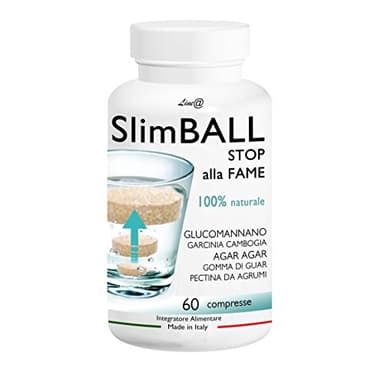 SLIMBALL Line@ per aiutare a ridurre l'appetito e controllare la linea! 60cpr - La compressa 100% naturale che aiuta a controllare il senso di fame!