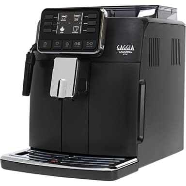 Gaggia Cadorna Style, Macchina da Caffè Automatica per Espresso e Cappuccino, Caffè in Grani o Macinato, RI9600/01, 1900W, 2 tazze, Nero, 100% Made in Italy