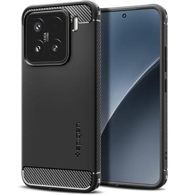 Spigen Cover Rugged Armor Compatibile con Xiaomi 15 - Nero Opaco