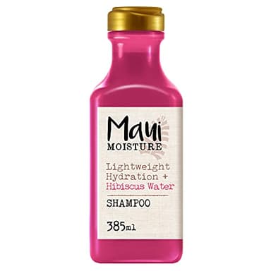 Maui Moisture Shampoo Lightweight Hydration + Hibiscus Water, Shampoo idratante per tutti i tipi di capelli, Shampoo naturale e vegano con ibisco, Shampoo senza solfati, siliconi o parabeni, 385 ml