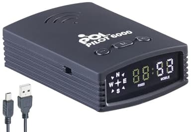Rilevatore di Autovelox , Tutor e Punti di Interesse e Pericolo in Europa - 3 Anni di Aggiornamenti Compresi – Segnalazione Acustica – Indicatore di Distanza – Sensore GPS Satellitare – POI Pilot 6000