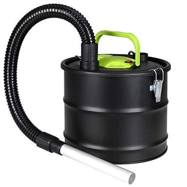 BAKAJI Aspiracenere Professionale Potenza 800W Aspirapolvere Aspira Cenere con Funzione Soffiatore Filtro Interno Hepa e Tubo Aspirante Flessibile Capacità Serbatoio 15 lt Pulizia Camino Stufa Pellet