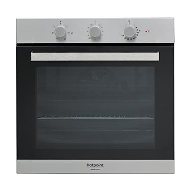 Hotpoint 3AF 534 H IX HA Forno Class 3, 5800 W, 71 Litri, Metallo, Nero
