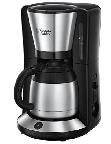 Russell Hobbs Macchina Caffè Americano - Con Filtro per Estrazione e Aroma ottimali - Max 8 tazze; Caraffa Termica da 1 L; Piastra riscaldante; Spegnimento automatico; 1100 W; Adventure 24020-56