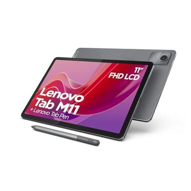 Lenovo Tab M11 - Tablet Touch 11" WUXGA (Processore MediaTek Helio G88, 8Core, 4 GB di RAM, eMMC 128 GB, Tab Pen, Android 13, WiFi + Bluetooth) Luna Grigio