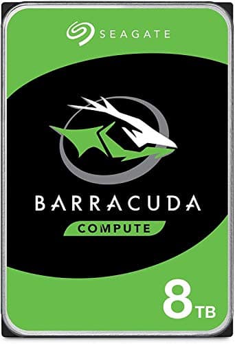 Seagate BarraCuda, 8 TB, Hard Disk Interno, SATA da 6 GBit/s, 3,5", 5.400 RPM, Cache da 256 MB per PC Desktop (ST8000DM004)