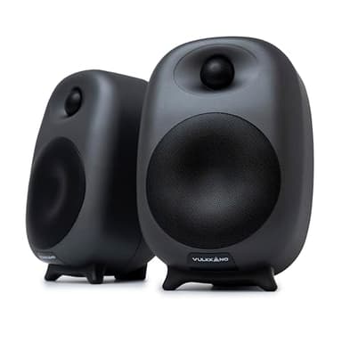 VULKKANO D4 Casse Computer autoamplificati con Woofer da 4", Potenza di 80W, Bluetooth, USB A, RCA, Aux, Optica, Uscita Subwoofer, Telecomando, Altoparlanti per PC con Design Elegante