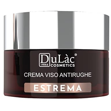 Dulàc - Crema Viso Antirughe ESTREMA - Acido Ialuronico, Peptidi Antiage, Vitamine C + E, Proteine della Seta, Principi Attivi Rimpolpanti e Rassodanti che Stimolano la Produzione di Collagene