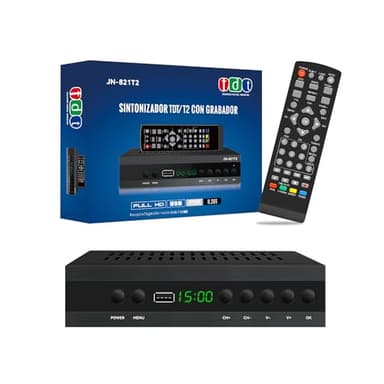Decoder TDT HD 2024 HD DTT 1080p Registratore USB, WiFi, Hdmi, Scart- Dvb-t T2 H.265 Hevc Full HD Pvr Sintonizzatore Televisione Digitale Terrestre TV Box TDT per Vecchio TV