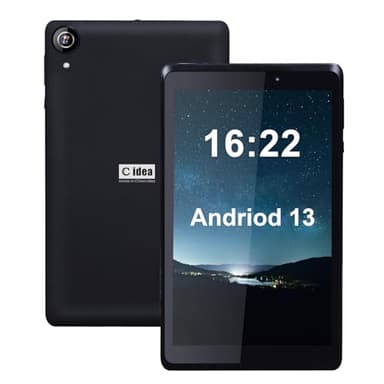 Tablet da Lettura da 8 Pollici, Tablet Android 13, 2 GB di RAM 32 GB di ROM, Quad-Core, Batteria da 5000 mAh, Doppia Fotocamera, Display Touch Screen, Tablet per Intrattenimento Portatile (Nero)
