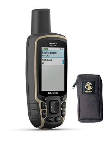Garmin 010-02451-01 GPSMAP 65 - Dispositivo di navigazione portatile all'aperto GPS con valigetta di trasporto