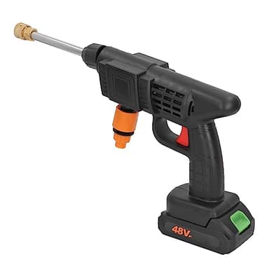 Idropulitrice Portatile a Batteria, 400 W 3-5 M Portata 90 Bar Idropulitrice Ad Alta Pressione, Idropulitrice a Batteria Pulitore Elettrico a Batteria per Dettagli Auto (Spina UE)