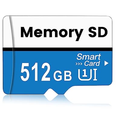 Scheda SD 512GB, kacbuy Scheda di Memoria Alta Velocità SD Card Ultra-HD Scheda TF Grande Capacità Memory Card con Dash Cam/Laptop/PC (512 gb)