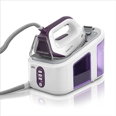 Braun CareStyle3PRO IS3155VI Ferro da Stiro con Caldaia con 5 Anni di Garanzia, MODALITA' ECOMODE, Getto Vapore 430g/min, Vapore Verticale, Autospegnimento, Blocco di Sicurezza,Serbatoio estraibile 2L
