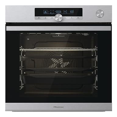 Hisense, BSA66334AX, Forno Elettrico Incasso, Multifunzione Termoventilato Vapore, Capienza XXL 77L, Pulizia AcquaClean, 13 Funzioni Cottura, Inox Anti-impronta, guide telescopiche, cottura multifase