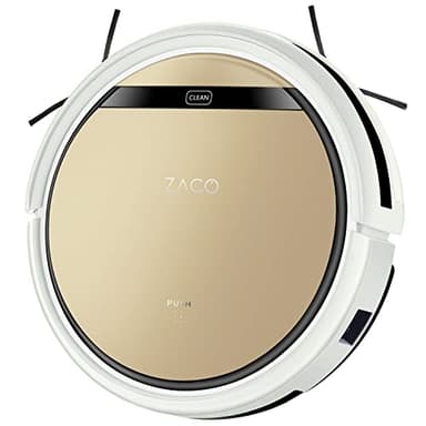 ZACO Robot aspirapolvere e lavapavimenti V5sPro con telecomando, 2 in 1 Aspira e Lava senza fili con stazione, sensore anticaduta per pavimenti, parquet e tappeti, Aspiratore per peli di animali