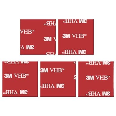 Biadesivo Extra Forte, 3M VHB Confezione da 5 pezzi di Pastiglie Biadesivo Extra Forte, 3M Nastro Biadesivo Impermeabile per Casa, Ufficio, Quadrato, Cuscinetti Autoadesive, 30 mm x 30 mm
