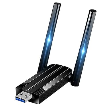 Chiavetta USB WiFi 1300Mbps per PC Fisso,USB 3.0 2 Antenne Dual Band 2.4GHz/5.8 GHz Adattatore WiFi USB per PC/Desktop/Laptop, per Windows 11/10/8/7/Vista/XP, MacOSX
