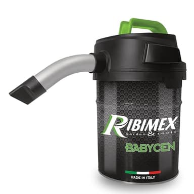 Ribimex Aspiracenere Elettrico Babycen, con Filtro HEPA Lavabile, Bidone da 4 L Compatto e Leggero, Potenza 500 W, Ideale per Aspirare Ceneri Fredde da Stufe a Pellet - PRCEN018