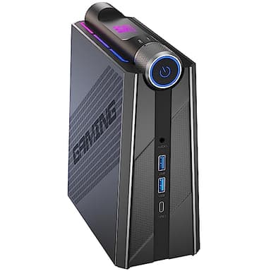ACEMAGICIAN Mini PC Gaming AMD Ryzen 9 6900HX(fino a 4,9 GHz), 16GB DDR5 512GB NVME SSD, Mini Desktop Computer con 3 modalità【RGB/WIFI6/Bluetooth 5.2/Ventola Doppia/Triplo Display】