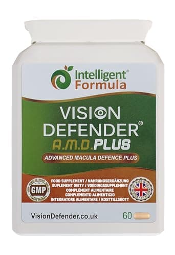 Vision Defender AMD Plus - Integratore Occhi con Luteina, Zeaxantina, Meso-zeaxantina, Carotenoidi, Antiossidanti, Zinco, Vitamina E, C - Integratore Miglioramento Vista - Integratore Oculare Vegano