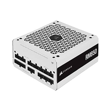 Corsair RM850 (2021), RM Serie, 850 Watt, Alimentatore ATX Interamente Modulare (Connettori EPS12V Tre, Bassa Rumorosità, Modalità Zero RPM, Condensatori con Rating a 105 ºC) Bianco