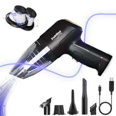 TRADEWAVE Aspirabriciole Senza Fili Potente, Aspirabriciole Senza Fili Silenzioso, Mini Aspirapolvere Senza Fili E Aspira Briciole Potente Senza Fili Alternativo, Aspirapolvere Portatile Per Tavolo