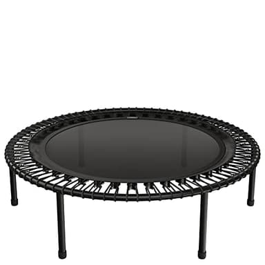 bellicon Trampolino fitness 100 cm (nero) | robuste gambe a vite e anello di corda sospensione fino a 150 kg (extra forte) | telaio in 3 pezzi | Made in Germany