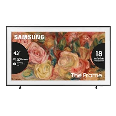 Samsung TV QE43LS03DAUXZT QLED 4K, Smart TV 43" Quantum Processor 4K, Frame Design, DVBT-2, Q-Symphony & Dolby Atmos, Integrato con Alexa, compatibile con Bixby e Google Assistant, Black 2024
