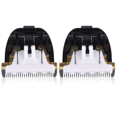 DEZP 2 Pezzi Rasoio Corpo Uomo,Testine Rasoio, Tagliacapelli Accessori Malegrooming Lama Panasonic X-Taper Blade Dgp72,Er1611,1512 Wer9902 Per Lamina Per Rasoio Panasonic(Nero)