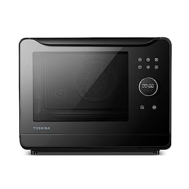 TOSHIBA MS2-TQ20SE(BK) Forno Combinato a Vapore 6 in 1, 20 Litri, Forno Piccolo Con Convezione 1500W, Combinato 2250W, 40 Programmi Automatici, Facile da pulire, Nero