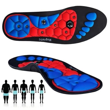 Soletta Magnetica, Dwafill Solette per Massaggio Plantare, Alleviare l'affaticamento, Solette per Agopressione Magnetiche, Solette Ortopediche, Ridurre La Pressione del Piede (M)