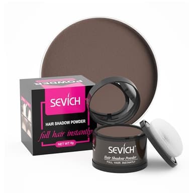 SEVICH linea capelli in polvere, hair shadow Ritocco Radici, copertura rapida correttore radice capelli grigi con sfioramento, Marrone scuro