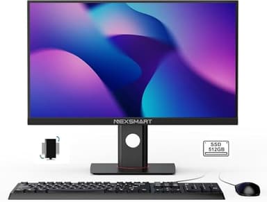 PC All-in-One da 23,8 pollici 8 GB RAM 512 GB SSD Computer desktop Core i7-4785T Supporto computer All-in-One Dual Band WiFi Blutooth 4.2 Supporto mouse e tastiera cablati (schermo non touch)