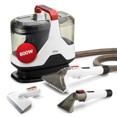 Ufesa Eden 600, Lavatappeti e Divani Lava e Asciuga, Pulizia Sedili Auto, Lava Divani e Aspira Acqua, Lavavetri Elettrico, 600 W, Forza d’Aspirazione 15.000 KPa