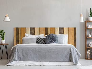 Oedim Testiera Letto in PVC Anticato Verticale, Legno, Multicolore, 150 x 60 cm, Disponibile in Diverse Misure, Leggero, Elegante, Robusta ed Economica.