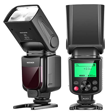 NEEWER 750II TTL Flash Speedlite con Schermo LCD, Compatibile con Nikon D4 D5 D60 D90 D100 D200 D300S D300 D500 D610 D700 D750 D800 D810 D850 D3400 D3500 D5200 D5300 D7000 D7100 D7200 D7500