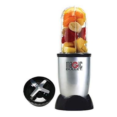 Nutribullet (Magic Bullet) MBR-0328 - Frullatore da 0,53 l, compatto, veloce, per frullati di frutta e verdura, senza BPA, 200 W, ricettario spagnolo, lavabile in lavastoviglie, colore: Grigio