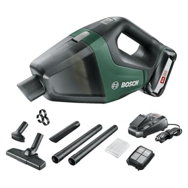 Bosch Aspiratore A Batteria Universalvac 18, Batteria Da 2.5 Ah, Sistema Da 18 V, Confezione In Cartone, Verde