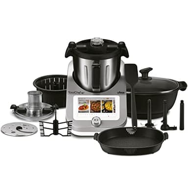 Ufesa TotalChef RK7 Robot da Cucina Intelligente Multifunzione, WIFI, Controllo Via App, 30 Funzioni, 4.5 L, Touch Screen da 7 pollici, Bilancia Integrata, Ricettario Interattivo