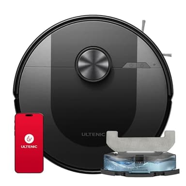 Ultenic Robot Aspirapolvere Lavapavimenti, 120Min, Matrix Clean, Controllo APP/Alexa/Siri/IFTTT - Ottimo per Peli di Animali, D10