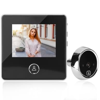 Spioncino Telecamera Spioncino Digitale 2,8", Telecamera Porta Blindata, Visione Notturna Infrarossi, Registrazione Loop, Occhio Magico Smart, Telecamera Spioncino Elettronico Per Sicurezza Casa/Hotel