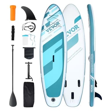 VEVOR Stand Up Paddle Gonfiabile, 3230,8 x 838,2 x 152,4 mm PVC SUP Paddleboard con Accessori per Tavola, Borsa per Telefono, Zaino, Kit di Riparazione, Pagaia e Kit di Riparazione