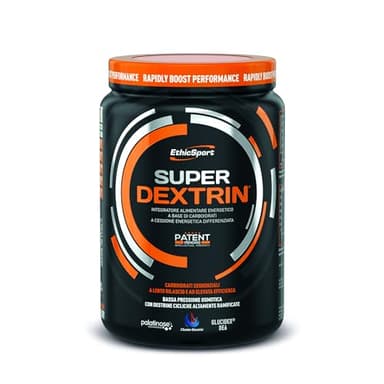 EthicSport - Super Dextrin - Barattolo da 700 g - Integratore alimentare energetico a base di carboidrati di nuova generazione a cessione energetica differenziata