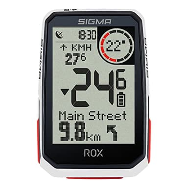 SIGMA Sport Rox 4.0 EVO White HR, Set ciclo-computer wireless con navigatore GPS e cardiofrequenzimetro, navigatore GPS con altimetro