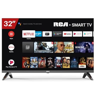 RCA Smart TV 32 Pollici (80cm) Televisori Android TV HD Ready Triplo Tuner APP Store WiFi Bluetooth USB HDMI (2024)