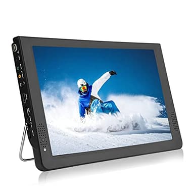 Televisore Portatile, da 12 pollici TV Digitale, porta USB di Supporto, Piccolo, Analogico Con Caricabatterie per supportare auto da 12 V, 1500 mAh