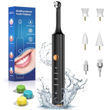 Beedove Set di Sbiancamento dei Denti, Denti Kit Pulizia Denti per la Pulizia dei Denti e Sbiancamento dei Denti, Lucidare Dopo la Pulizia dei Denti - Nero